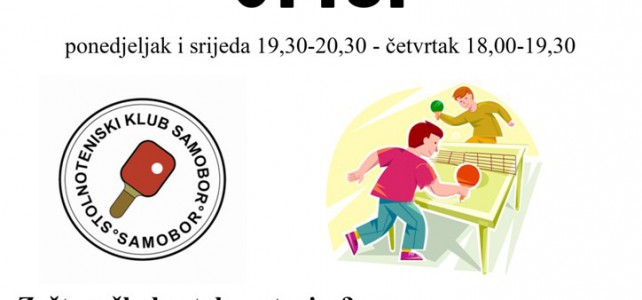 Obavijest za početak treninga i upisi za nove članove Obavijest za početak treninga i upisi za nove članove