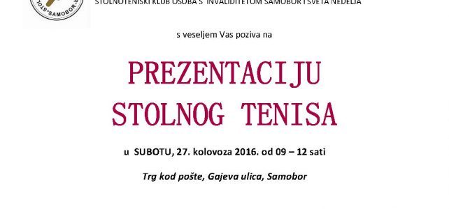 Poziv na prezentaciju Poziv na prezentaciju