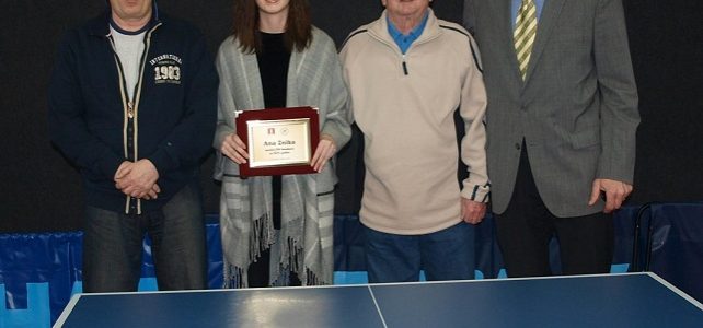 Stolnotenisač-ica Kluba za 2019. godinu Ana Znika Stolnotenisač-ica Kluba za 2019. godinu Ana Znika