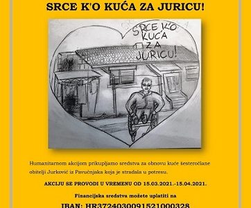 Humanitarna akcija “Srce ko kuća za Juricu” Humanitarna akcija “Srce ko kuća za Juricu”