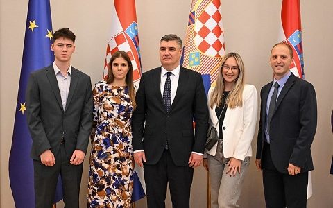 Petar Znika na prijemu kod predsjednika Zorana Milanovića