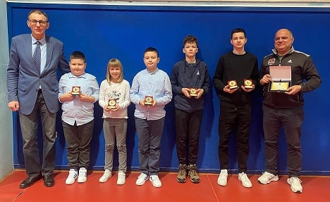 Fran Šimunović nagrađen od Stolnoteniskog saveza Zagrebačke županije